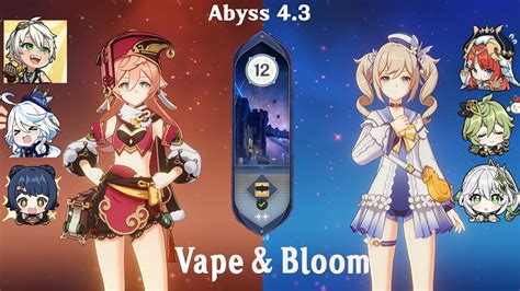 Spiral Abyss Vape Yanfei Bloom Barbara Youtube