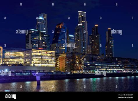 View Of Puerto Madero With The Alvear Tower With 235 Meters The