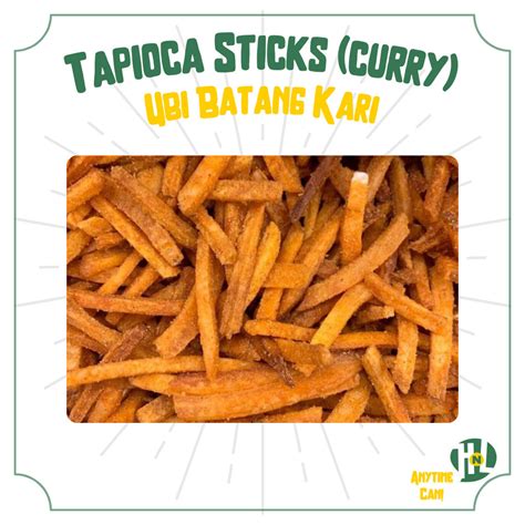 Hnl Kerepek Ubi Kayu Batang Kari Curry Tapioca Sticks G