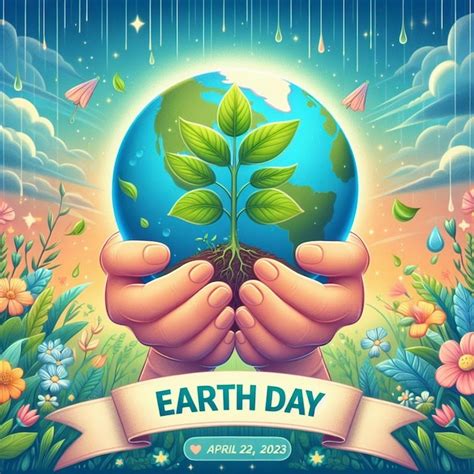 Premium Photo A Vibrant Illustration Of Earth Day