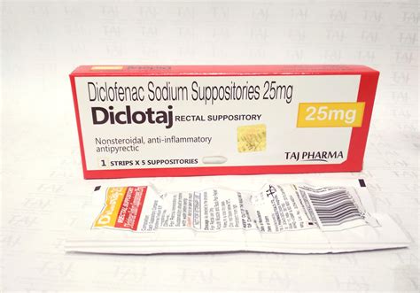 Diclofenac rectal suppository Diclofenac rectal Suppositories 12.5mg ...