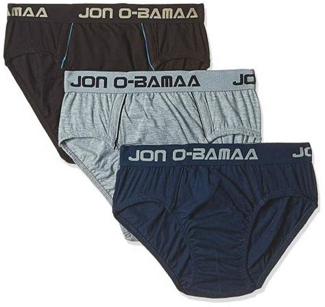 Buy Rupa Jon Men Multicolor Solid Cotton Pack Of 3 Briefs Online At