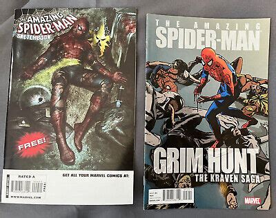 The Amazing Spider Man Grim Hunt Sketchbook Marvel Comics The