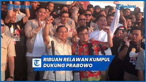 Ribuan Relawan Prabu Jateng Inisiasi Budiman Sudjatmiko Kumpul Dukung