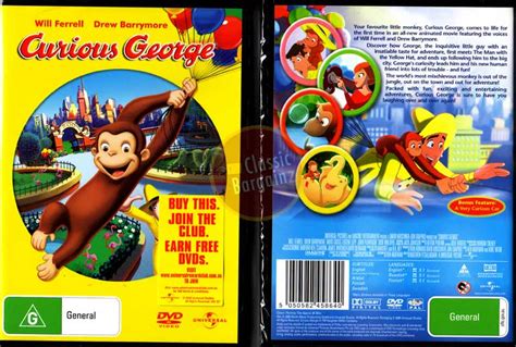 Curious George Will Ferrell Drew Barrymore New Dvd R4