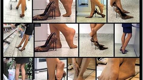 Shopping In Tight New Pumps Entire Version 2 Pantyhose N Y L O N S