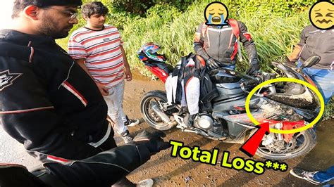 Superbike CRASH Ho Gayi Sunday RIDE Par TOTAL LOSS Wheelie Gone