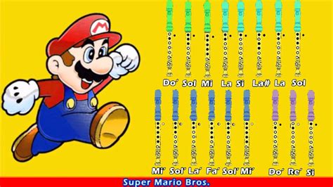 Super Mario Bros En Flauta Dulce Con Notas YouTube