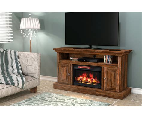 Hartford Media Console with Fireplace | Mountain View Furniture