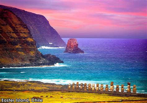 On Easter Island, beautiful sunsets are included. #easterisland #chile ...