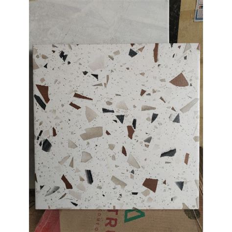 Jual Keramik Lantai 40x40 Matt Kasar TERAZO PIXIE BINTIK CREAM TERASO