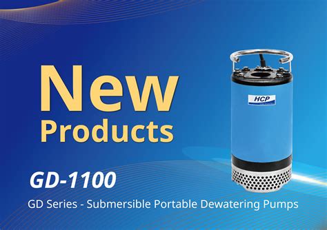 New Product Launch Gd Submersible Portable Dewatering Pumps