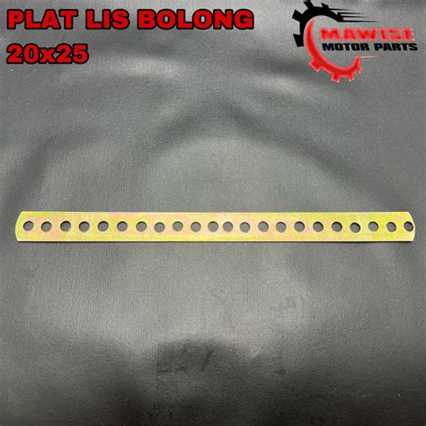 Jual Plat Lis Besi Bolong 20x25 Universal Shopee Indonesia