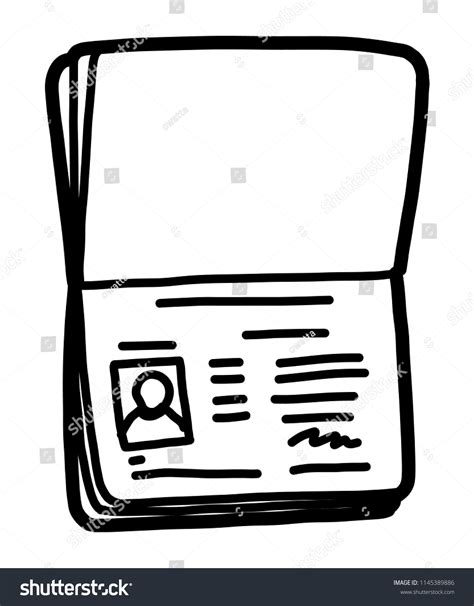 Passport Book Cartoon Vector And Illustration Royalty Free Stock Vector 1145389886