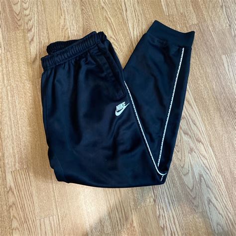 Black Nike tracksuit bottoms Very good condition - Depop