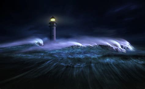 Lighthouse at Night Wallpapers - Top Free Lighthouse at Night Backgrounds - WallpaperAccess