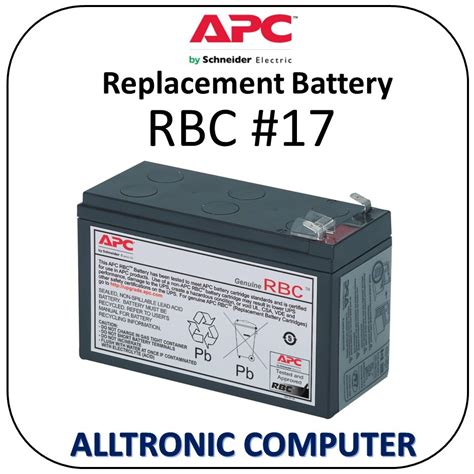 Apc Replacement Battery For Bk650asbk650ei Bx800ci Bx800ci Ms Bx1100li Ms Model Rbc17