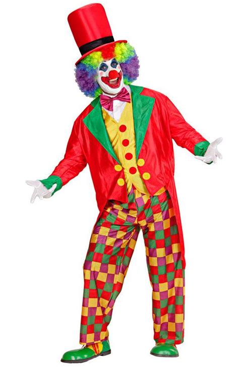 Colourful Adult Clown Costume By Widmann 3509a Karnival Costumes