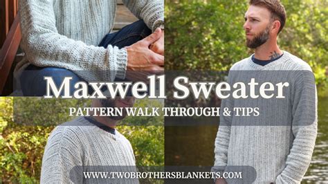 Men S V Neck Crochet Sweater Pattern Maxwell Sweater Two Brothers