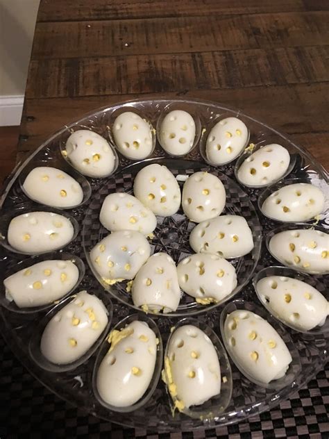 Skull deviled eggs