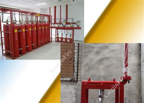 5 6mpa Hfc 227ea FM200 Gas Suppression System Worked For Single Zone