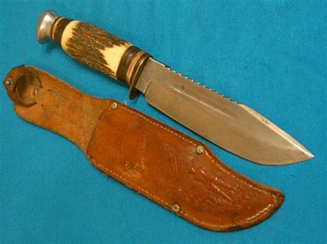 VINTAGE EDGE BRAND SOLINGEN GERMANY 488 STAG HUNTING SKINNING BOWIE