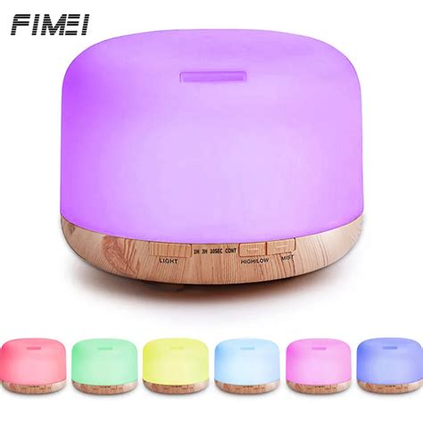 500ML Ultrasonic Humidifier Essential Oil Diffuser Remote Control