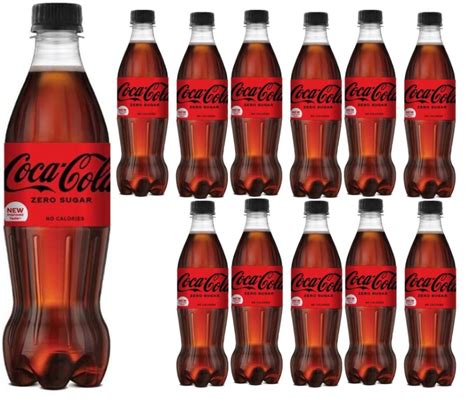 12 X 500ml COCA COLA ZERO Bez Cukru 12X0 5L ZGRZ 12536426883 Allegro Pl