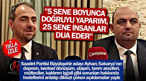 Büyükşehir adayı Ömer Abdullah Ayhan 5 sene boyunca doğruyu yaparım