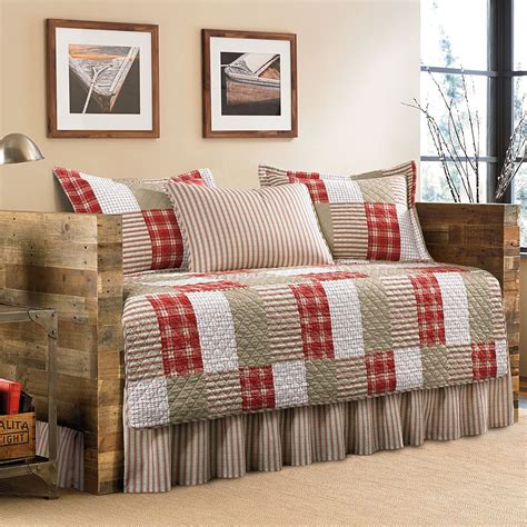 Eddie Bauer Quilted Daybed Set Twin Camino Island 5 Piece Daybed Sets Daybed Cover Sets