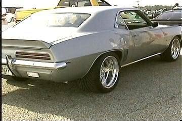 silver 69 camaro from power tour