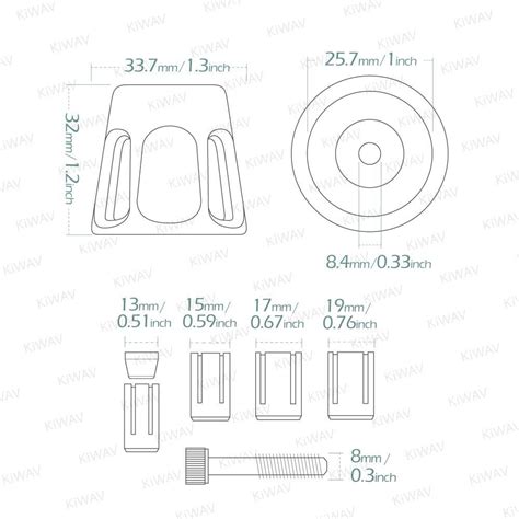 Kiwav Pair Green Tower Aluminum Balance Plugs With Black Base For Moto