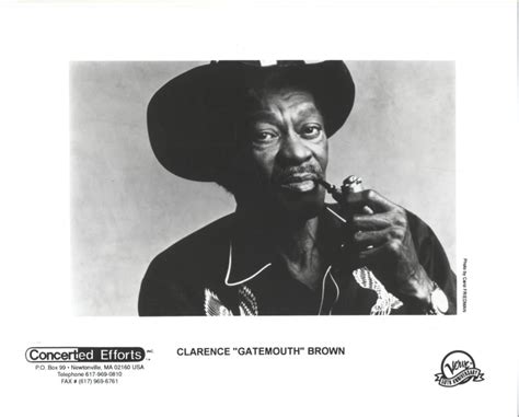 Clarence Gatemouth Brown Vintage Concert Photo Promo Print At Wolfgang S