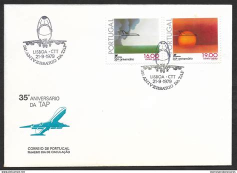 Lettres Documents Portugal Fdc Ans Tap Air Portugal