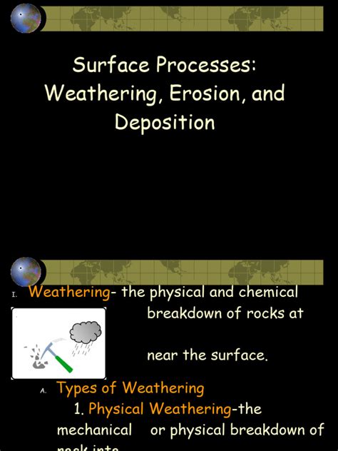 Weatheringnotes Ppt Grade 8 Pdf Weathering Rock Geology