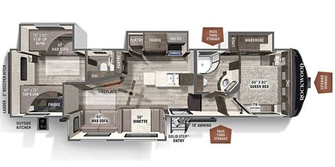 2021 Forest River Rockwood Ultra Lite 2892RB Fifth Wheel Specs