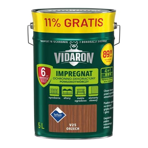 Impregnat Do Drewna Vidaron Orzech L Erli Pl