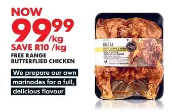 FREE RANGE BUTTERFLIED CHICKEN Offer At Woolworths