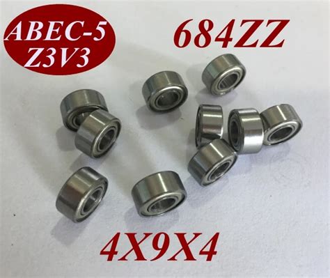 10Pcs 684Z 684ZZ 684 ZZ 684 Z 684 ZZ 4X9X4 MM 4 9 4 MM Miniature Deep