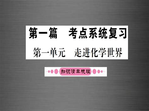 宁夏专版2016中考化学 第一篇 考点系统复习 第一单元 走进化学世界课件word文档在线阅读与下载无忧文档