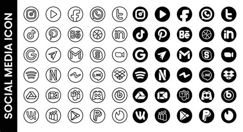 SOCIAL MEDIA OUTLINE ICON 24680895 Vector Art at Vecteezy