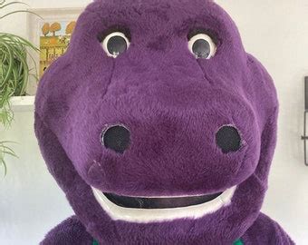 Vintage Full Size Barney Costume Head, Feet, and Hands 90's/early 2000's Birthday Parties. - Etsy