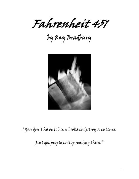 Quotes About Fahrenheit 451 Fire. QuotesGram