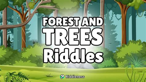 Top Riddles About Trees 🌳 With Answers Riddleness