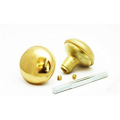 Brass Finished Door Knob Set Spindle