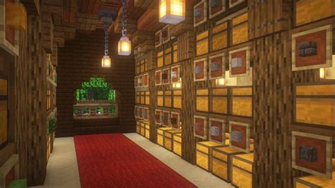 【マインクラフト】ファンタジーな倉庫の作り方 内装編【マイクラ建築】 マイクラ 建築 建築 手作りマインクラフト