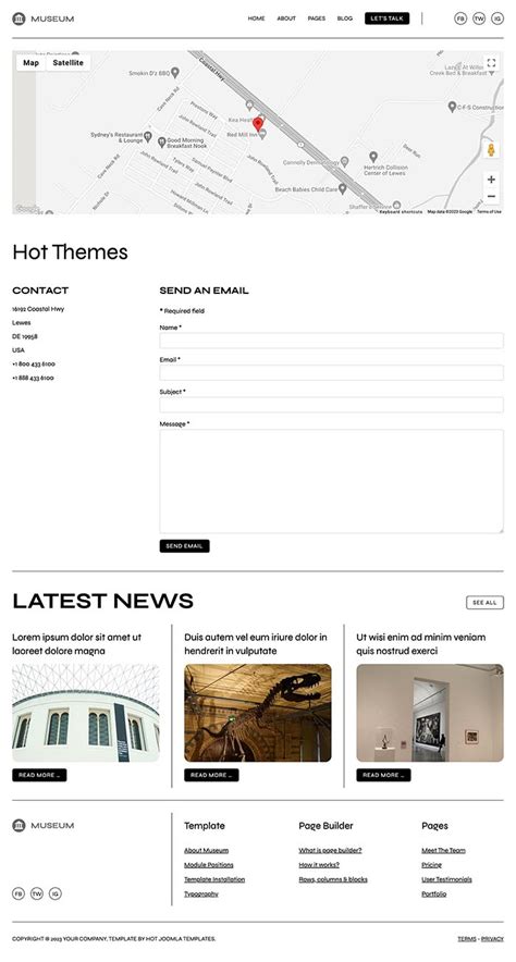 Museum Joomla Template - Hot Themes