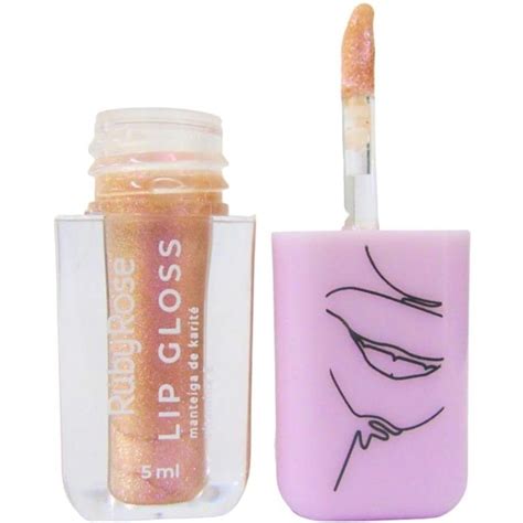 Lip Gloss Ruby Rose 5ml Mais Vaidosa Lip Gloss Ruby Rose 5ml Ruby