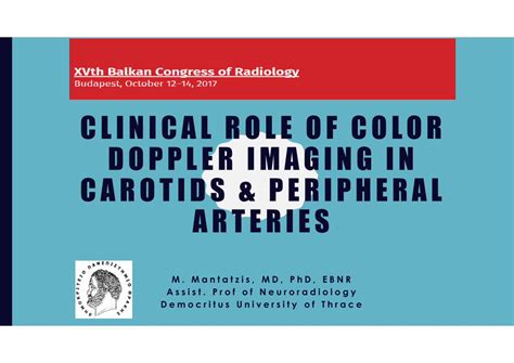 PDF CLINICAL ROLE OF COLOR DOPPLER IMAGING IN CAROTIDS CLINICAL