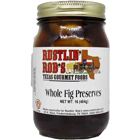 Whole Fig Preserves • Rustlin Robs Gourmet Texas Foods